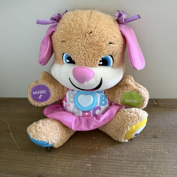 Fisher-Price Other - Fisher-Price Laugh & Learn Smart Stages interactive Puppy Plush Pink Plush Toy